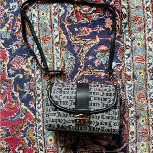 Juicy Couture Black and Gray Crossbody Bag